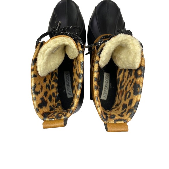 Alpine Woods Insulated Duck Boots Women's Rider Midi Inner Leopard Print Size 9M - Picture 7 of 11